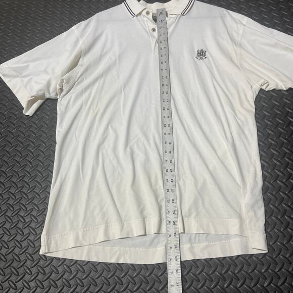 White Cutter and Buck Polo/Golf Shirt La Jolla 100% Pima Cotton Mens Size Large - Picture 7 of 7